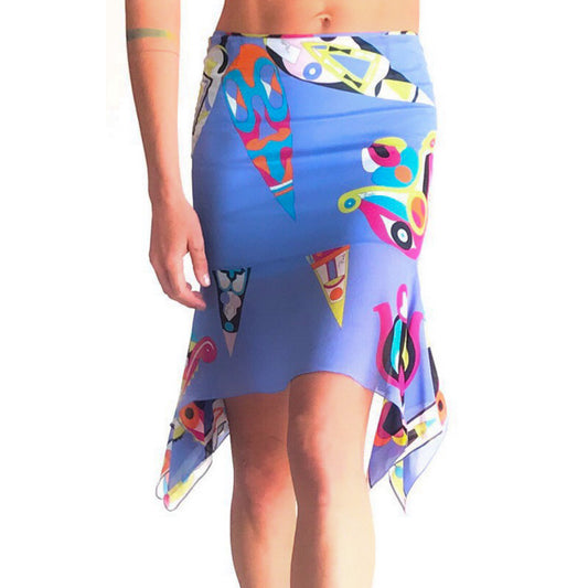 Emilio Pucci Silk Patterned Skirt