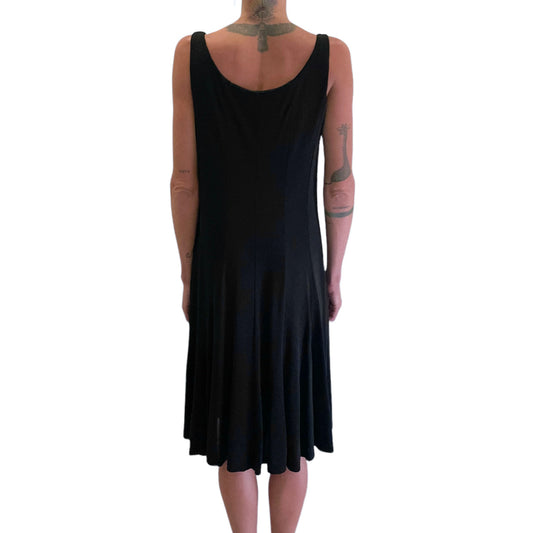 Ralph Lauren Black Panelled Sleeveless Dress