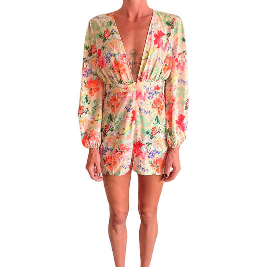 Rare London Limited Edition Floral Playsuit
