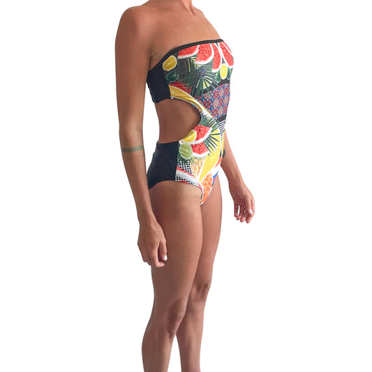 River Island Cut Out Swimsuit