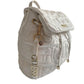 Guess White Quilted Logo Backpack