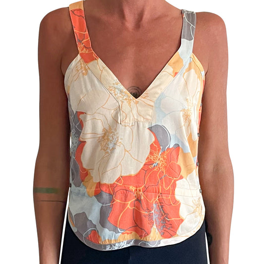 French Connection Floral Silk Top