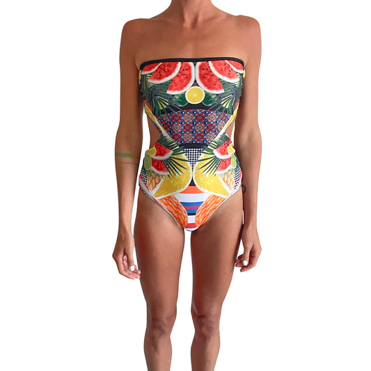 River Island Cut Out Swimsuit