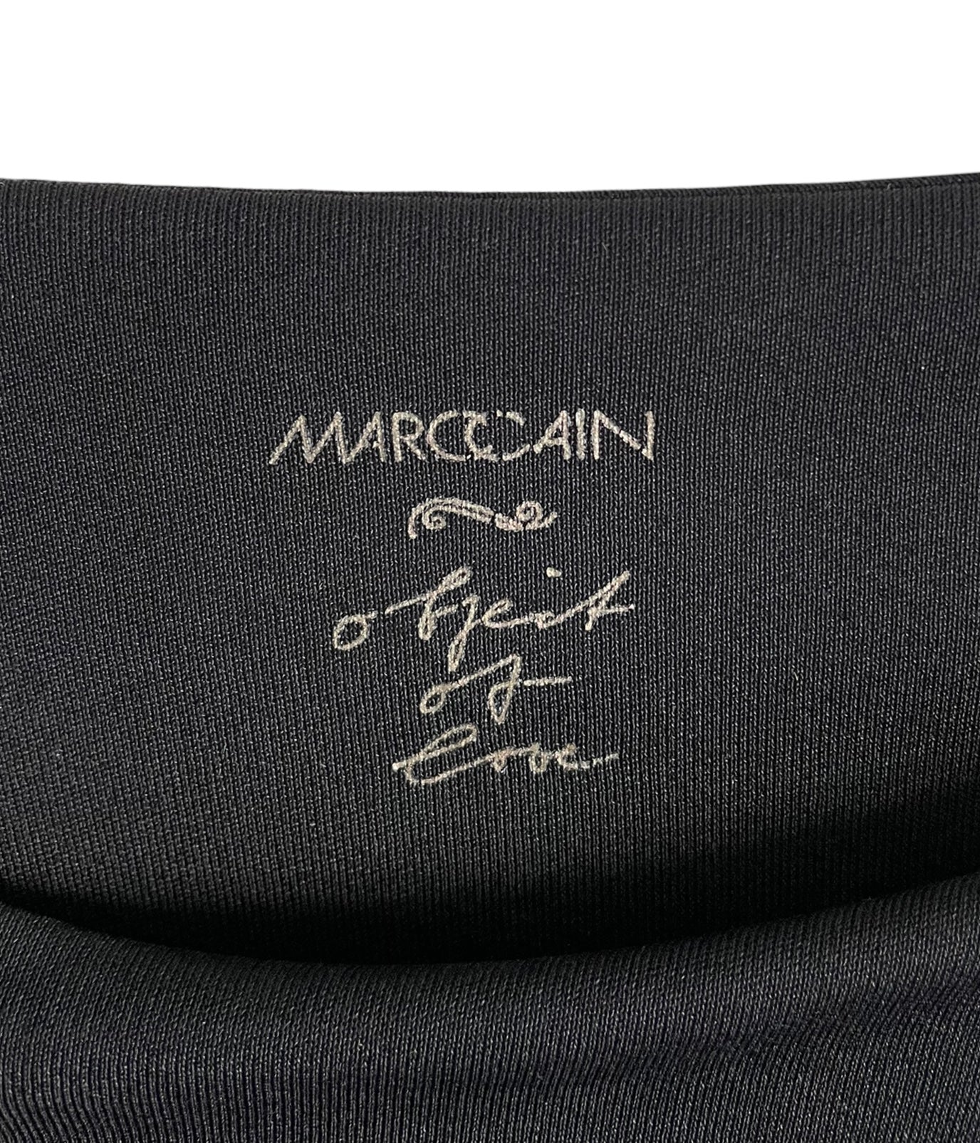 Marc Cain Black Silk Mix Ruched Dress