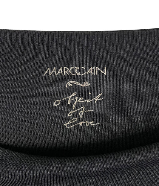 Marc Cain Black Silk Mix Ruched Dress