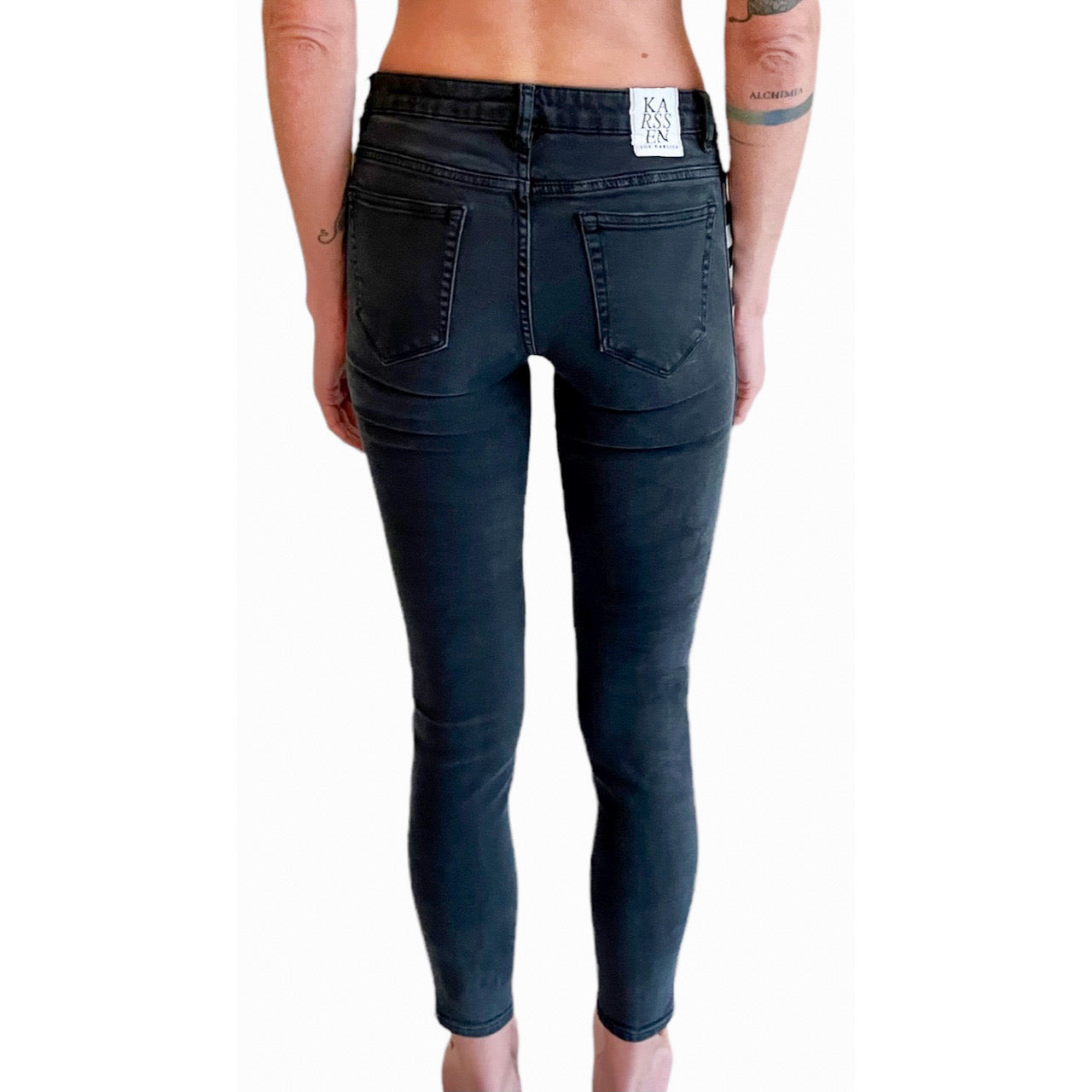 Zoe Karssen Checked Side Jeans