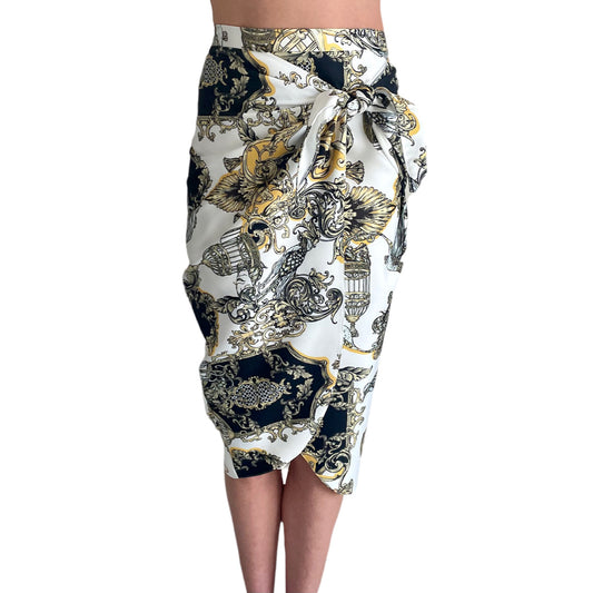 River Island Baroque Print Skirt