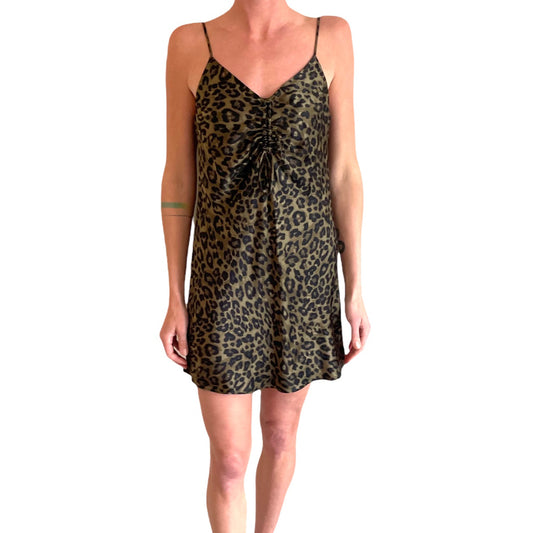 Zara Leopard Print Silky Dress