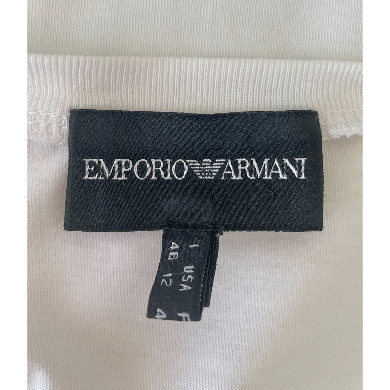 Emporio Armani White Sequin T Shirt