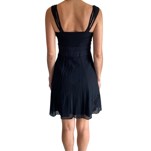 Karen  Millen Navy & Black Dress