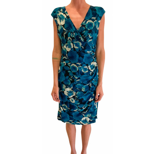 Vestido floral azul de Ralph Lauren