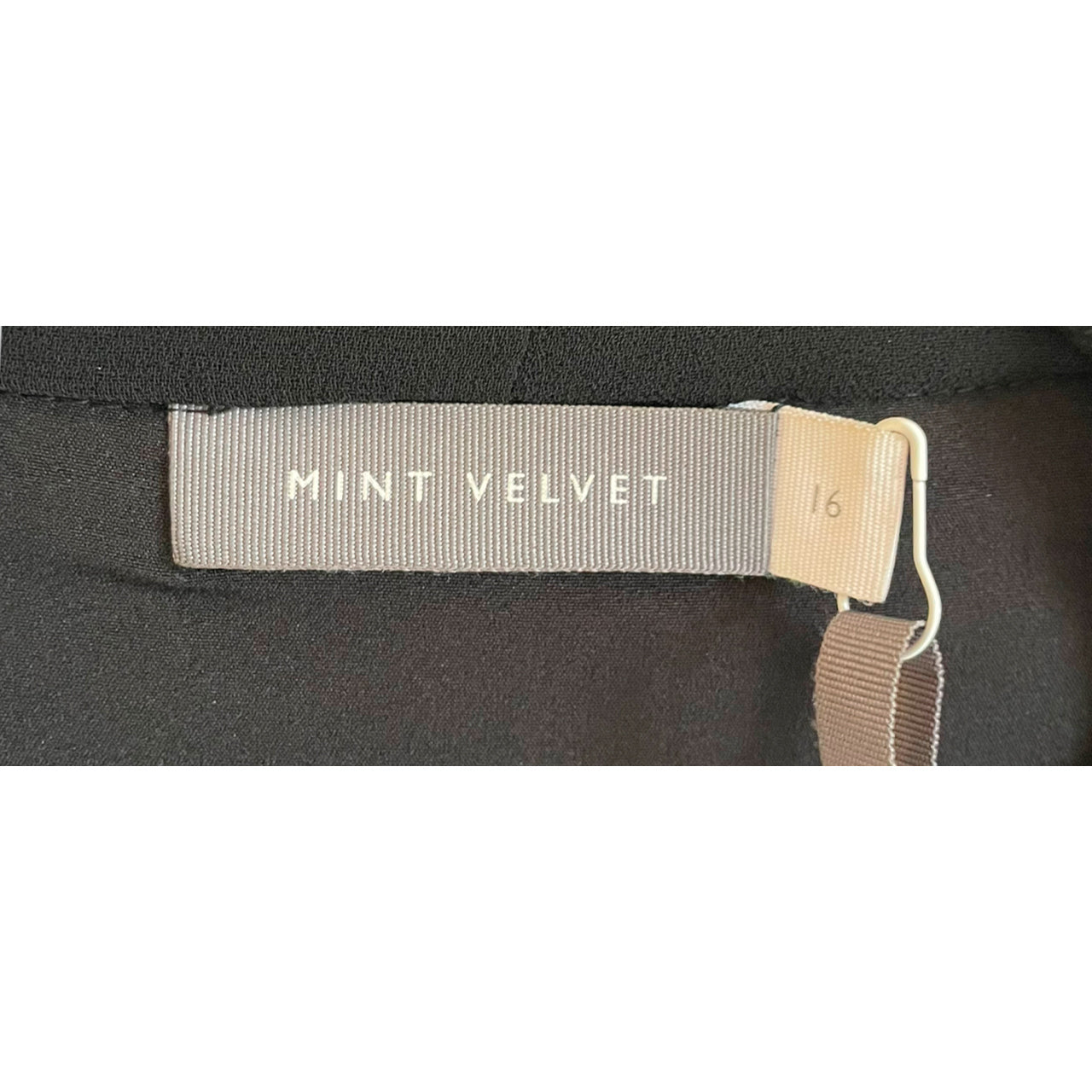Mint Velvet Black & Silver Beaded Top