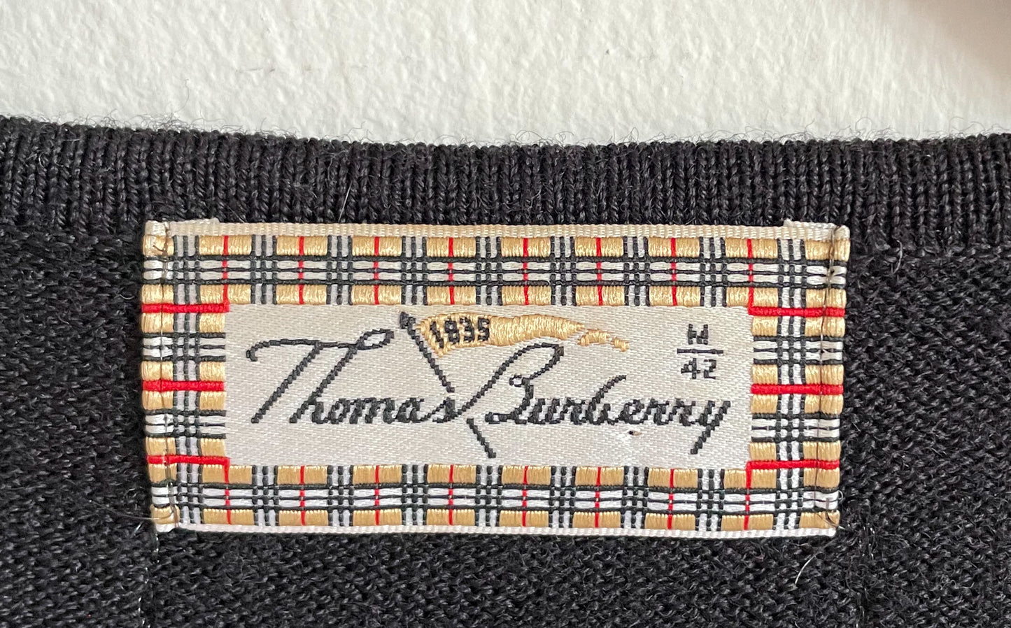 Jersey de lana de merino Vintage de Burberry