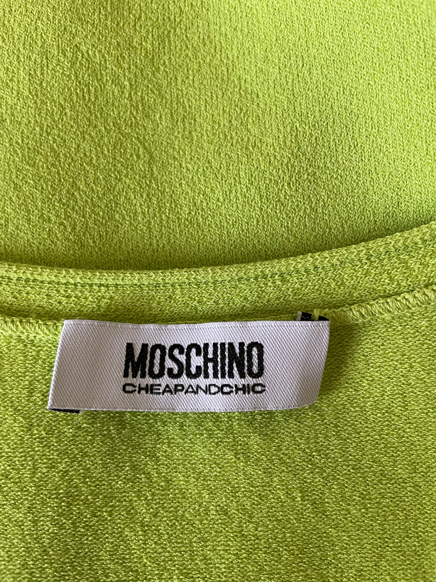 Moschino Cheap &amp; Chic Chaleco verde lima