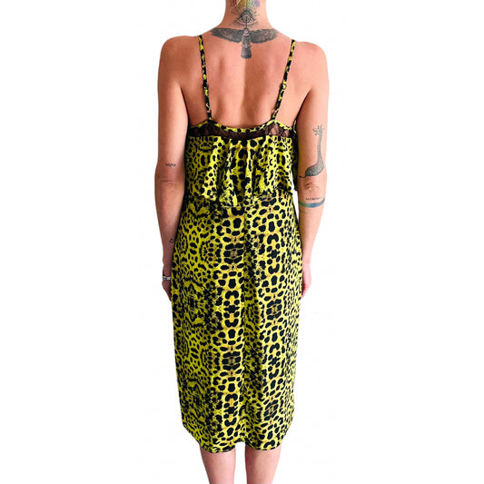 River Island Yellow Leopard Print Dress